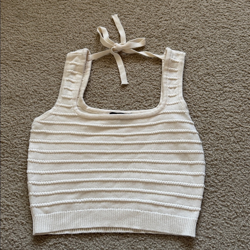 Lulu's Chic Ribbed Crop Top Sweater - Picture 3 of 7